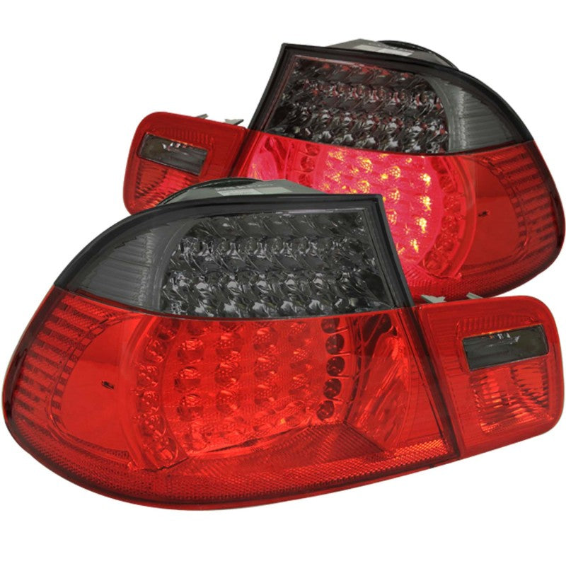 ANZO 1999-2001 BMW 3 Series E46 LED Taillights Red/Smoke 2pc-thumbmail-2