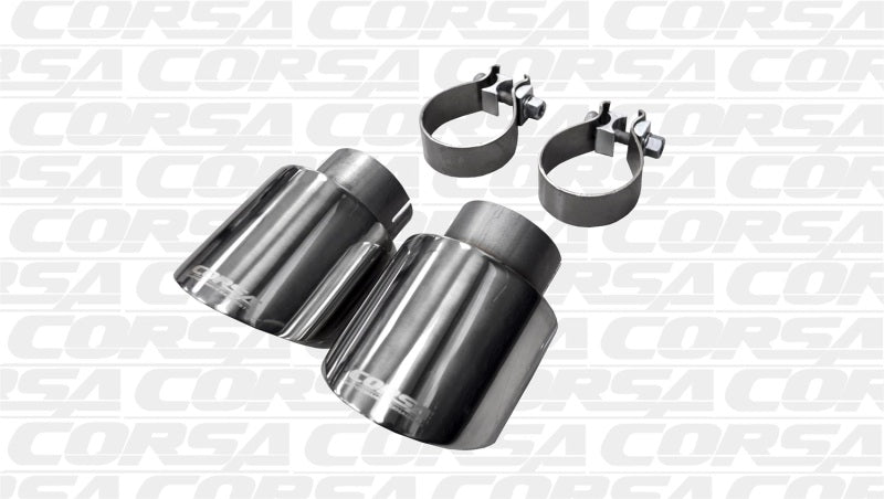 Corsa 10-14 Volkswagen R Mk6 Polished Two 4.0in Polished Pro-Series Tips-thumbmail-4