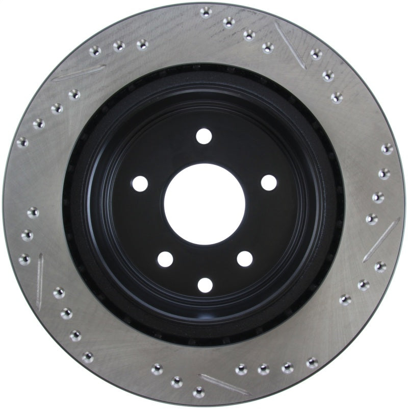 StopTech 06-07 350Z / 05-07 G35 / 06-07 G35X SportStop Slotted & Drilled Rear Right Rotor-thumbmail-10