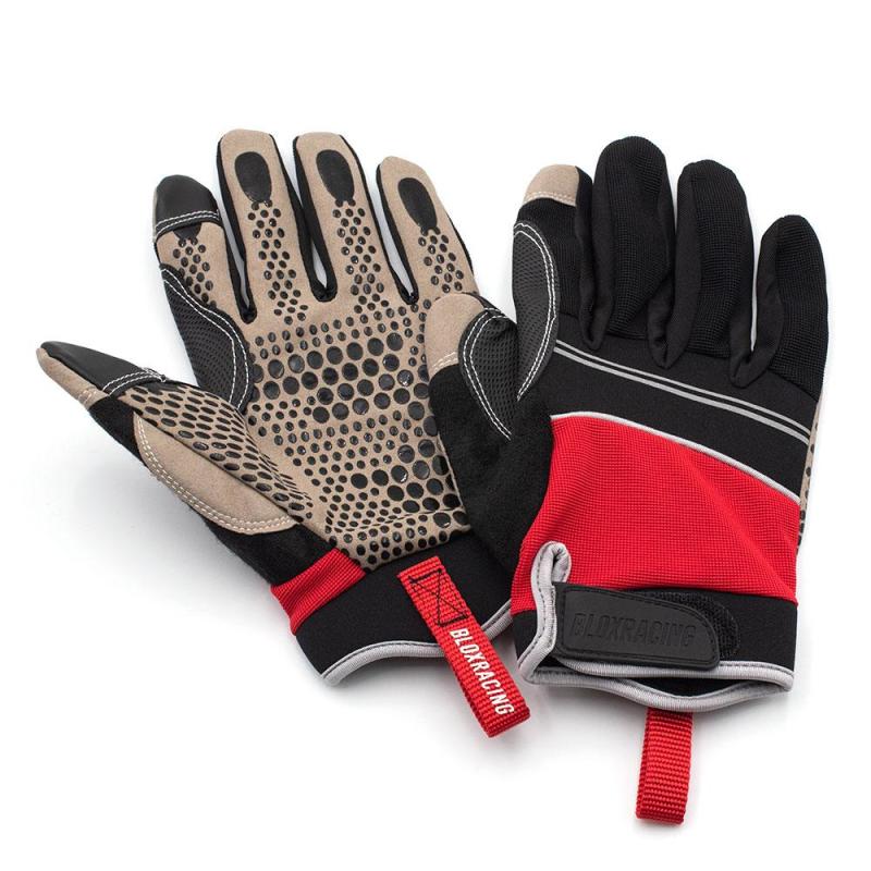 BLOX Racing Logo Mechanics Gloves Medium-thumbmail-3