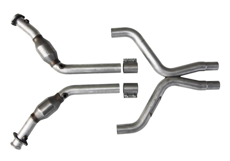 BBK 11-14 Mustang 3.7 V6 High Flow X Pipe With Catalytic Converters - 2-1/2-thumbmail-2