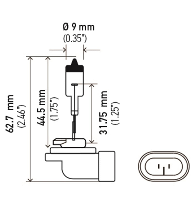 Hella Bulb 881 12V 27W Pgj13 T325-thumbmail-2
