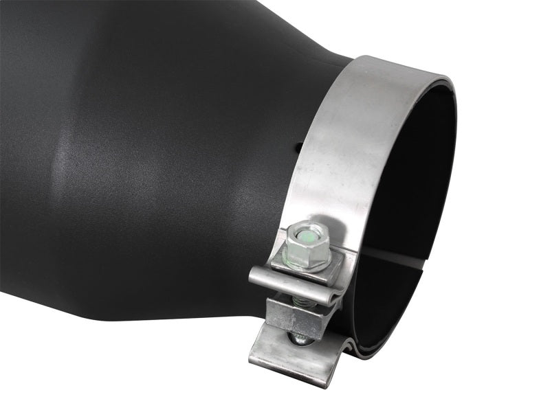 aFe Diesel Exhaust Tip Bolt On Black 4in Inlex x 6in Outlet x 15in-thumbmail-5