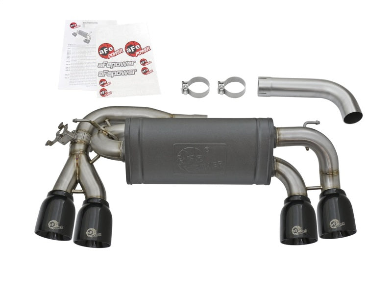 aFe MACHForce XP 3in - 2 1/2in Axle Back 304SS Exhaust w/ Black Tips 16-17 BMW M2 (f87)-thumbmail-6