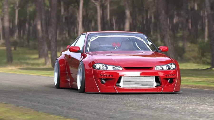 GReddy 1999-2002 Nissan Silvia Full Rocket Bunny S15 Pandem Aero Kit