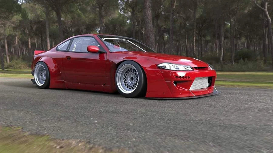 GReddy 1999-2002 Nissan Silvia Full Rocket Bunny S15 Pandem Aero Kit-thumbmail-2