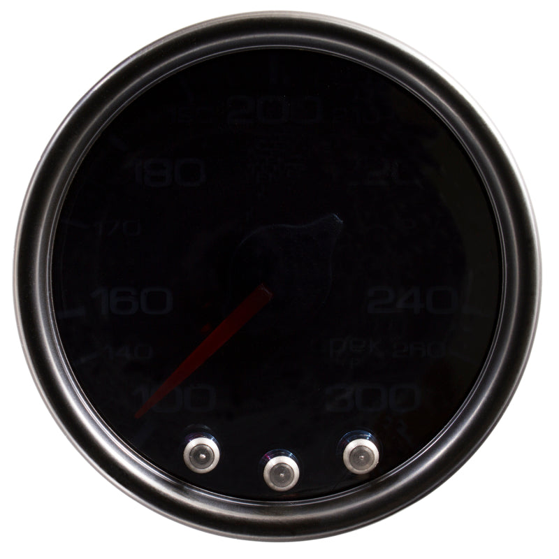 Autometer Spek-Pro Gauge Oil Temp 2 1/16in 300f Stepper Motor W/Peak & Warn Blk/Smoke/Blk-thumbmail-2