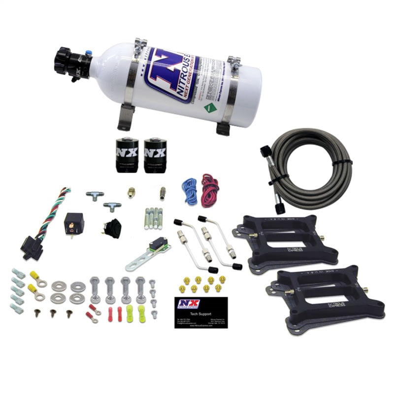 Nitrous Express Dual/4150/Gasoline Nitrous Kit (50-300HP) w/5lb Bottle-thumbmail-2