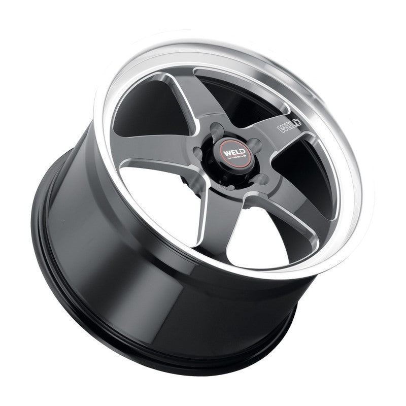 Weld S155 15x10 Ventura Drag 5x114.3 ET25 BS6.50 Gloss BLK MIL DIA 78.1-thumbmail-1