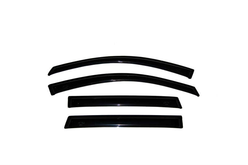AVS 07-16 Mitsubishi Lancer Ventvisor Outside Mount Window Deflectors 4pc - Smoke-thumbmail-11