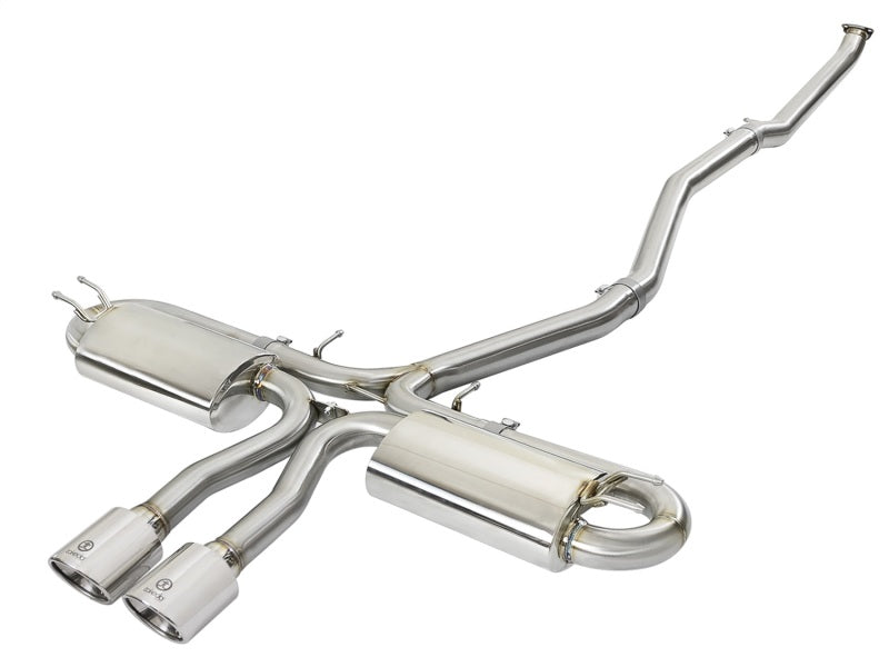 aFe Takeda 3in 304 SS Cat-Back Exhaust System w/Polished Tips 2017+ Honda Civic Si (4dr) I4 1.5L (t)-thumbmail-1