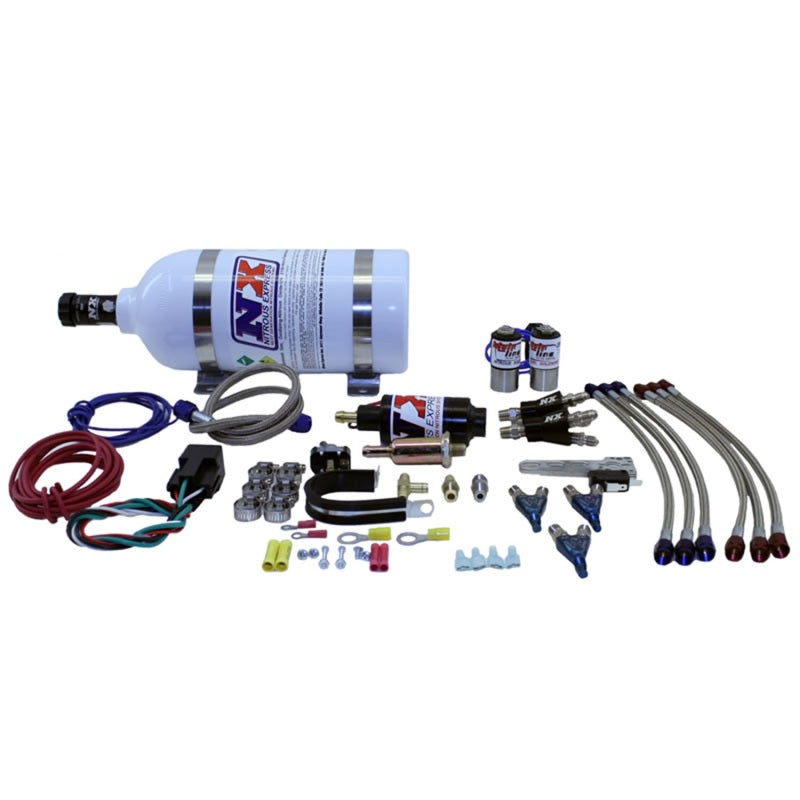 Nitrous Express Three Cyl Mainline Nitrous Kit w/2.5lb Bottle-thumbmail-2