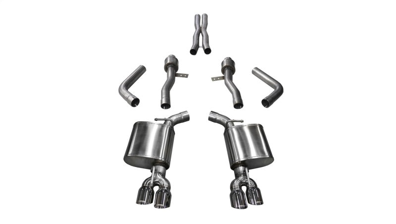 Corsa 17-18 Dodge Challenger 5.7L V8 Sport Cat-Back Dual Rear Exit w/3.5in Polished Tips-thumbmail-1