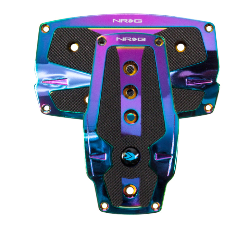 NRG Aluminum Sport Pedal A/T - Neochrome w/Black Rubber Inserts-thumbmail-2