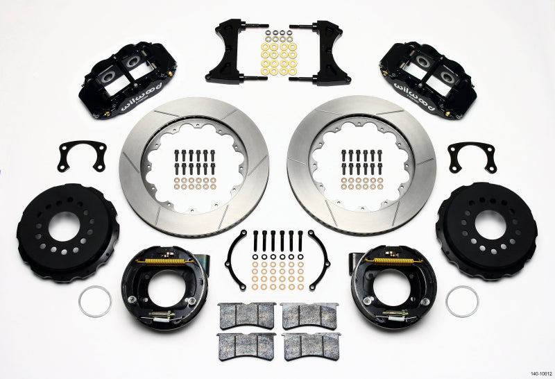 Wilwood Narrow Superlite 4R Rear P-Brk Kit 14.00in New Big Ford 2.50in Offset-thumbmail-1