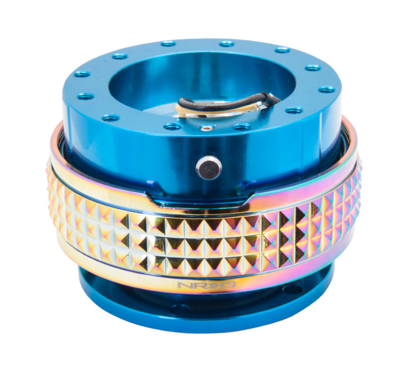 NRG Quick Release Kit - Pyramid Edition - Blue Body / Neochrome Pyramid Ring-thumbmail-1