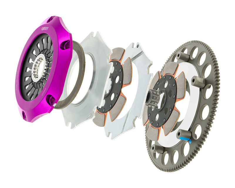 Exedy 1993-1995 Mazda RX-7 R2 Hyper Compe-R Twin Cerametallic Clutch Rigid Center Disc Pull Type-thumbmail-3