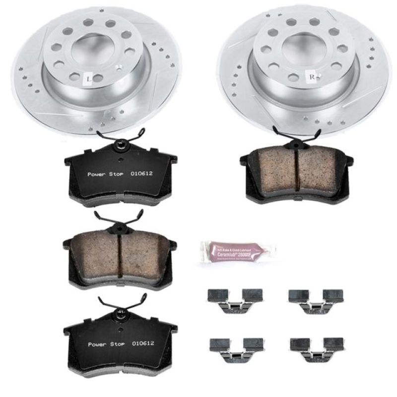 Power Stop 10-13 Audi A3 Rear Z23 Evolution Sport Brake Kit-thumbmail-1