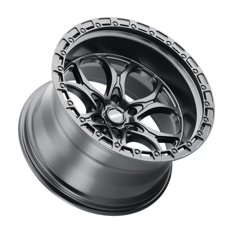 Weld Off-Road W108 20X12 Ledge 6X135 ET-44 BS4.75 Satin Black / Black Ring 87.1-thumbmail-2