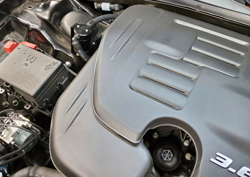 J&L 11-22 3.6L V6 Dodge Charger/Challenger/Chrysler 300C Oil Separator 3.0 - Black Anodized-thumbmail-2