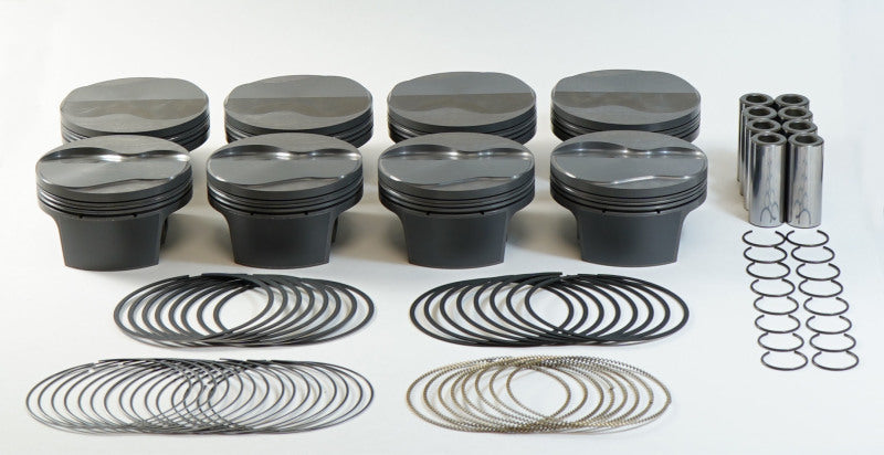 Mahle MS Piston Set GM LS 365ci 4.005in Bore 3.622stk 6.125in Rod 0.927 Pin 2cc 10.5 CR Set of 8-thumbmail-1