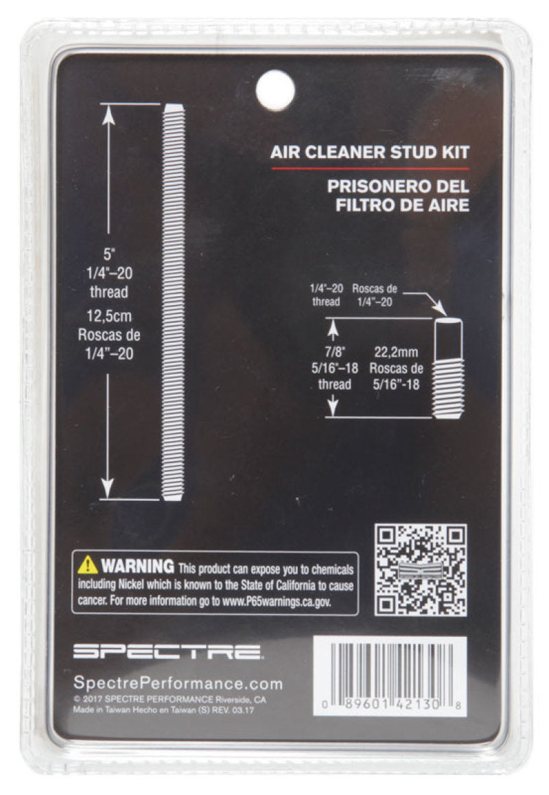 Spectre Air Cleaner Stud Kit - Unfinished-thumbmail-6
