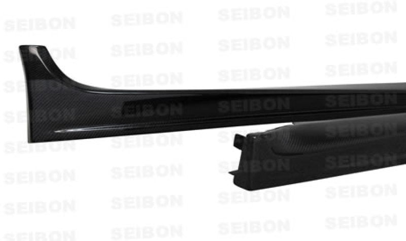 Seibon 08-09 Mitsubishi Evo X OEM-style Carbon Fiber Side Skirts-thumbmail-3