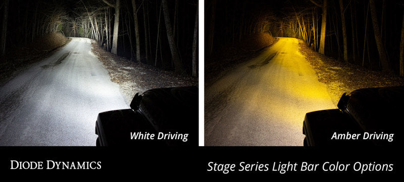 Diode Dynamics 30 In LED Light Bar Single Row Straight - Amber Combo Each Stage Series-thumbmail-7