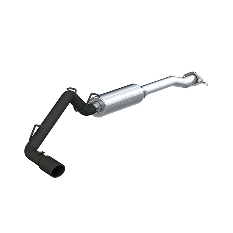 MBRP 17+ Chevrolet Colorado 2.5L/3.6L 3in Cat Back Single Side Exit w/ 4in Tip - Back Coated-thumbmail-6