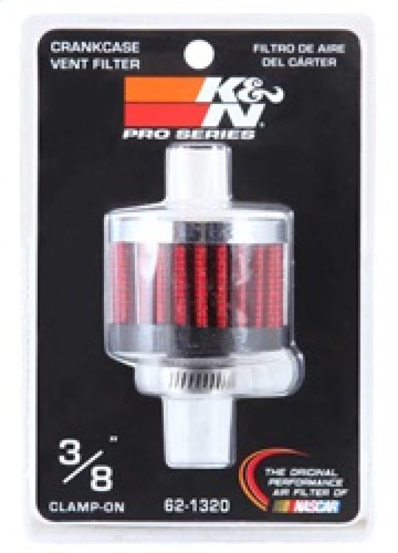 K&N Clamp On Rubber Base Crankcase Vent Filter 0.375in Flange ID x 2in OD x 1.5in Height-thumbmail-13