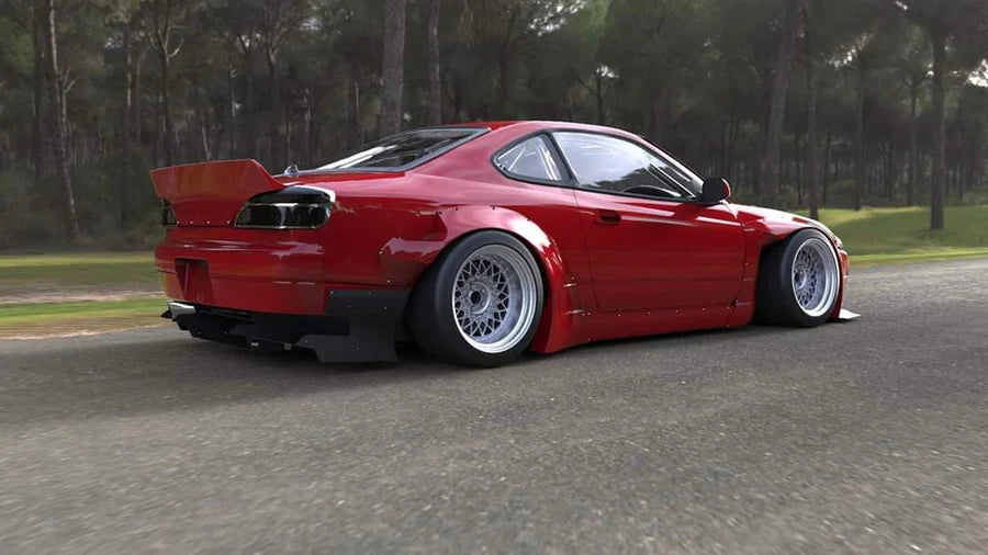 GReddy 99-02 Nissan Silvia Pandem Rocket Bunny S15 Rear Diffuser