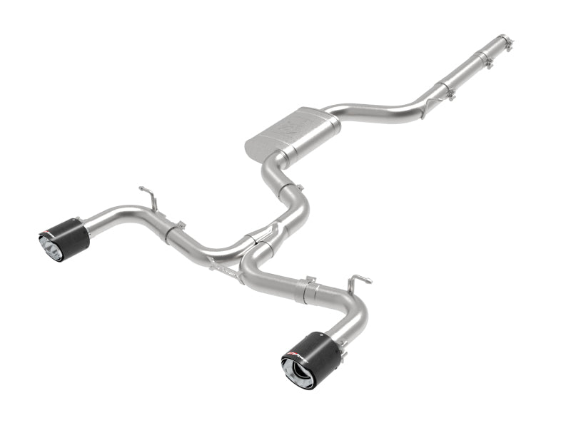 aFe MACHForce XP 3in-2.5in SS Exhaust Cat-Back 18-19 Volkswagen GTI (MK7.5) L4-2.0L (t) - Carbon-thumbmail-1