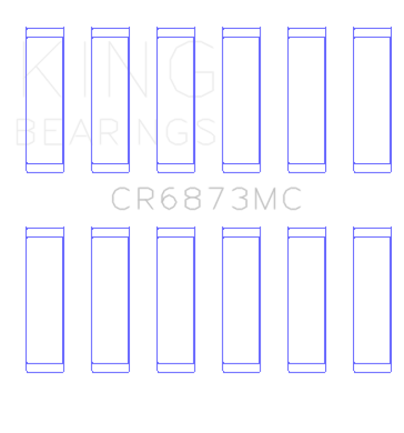 King Toyota 2Gr-FE/ 3GR-FE Polymer Coated (Size 0.05) Connecting Rod Bearing Set-thumbmail-2