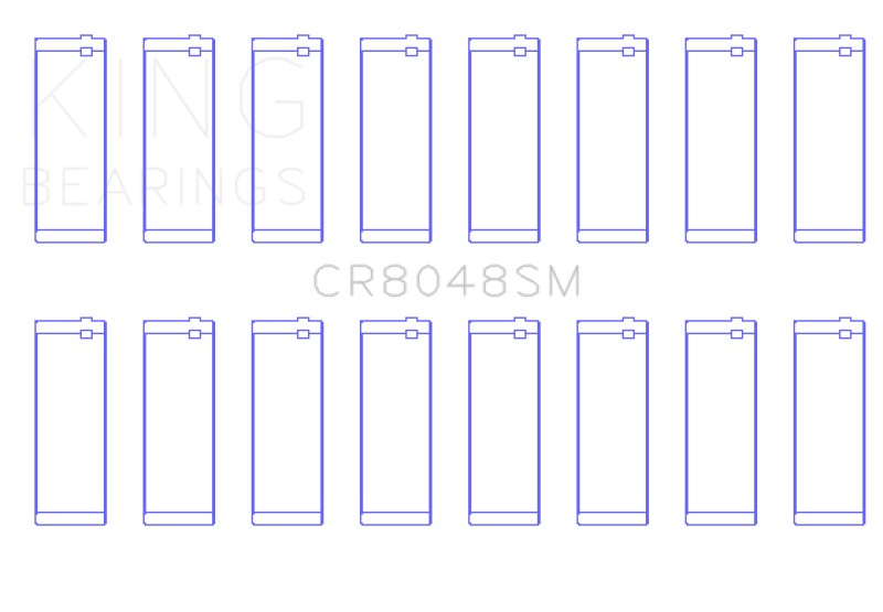King Chrysler V8 / 5.7L / 6.1L / 6.4L Hemi Standard Rod Bearing Set (O/S Housing +.002in)-thumbmail-2