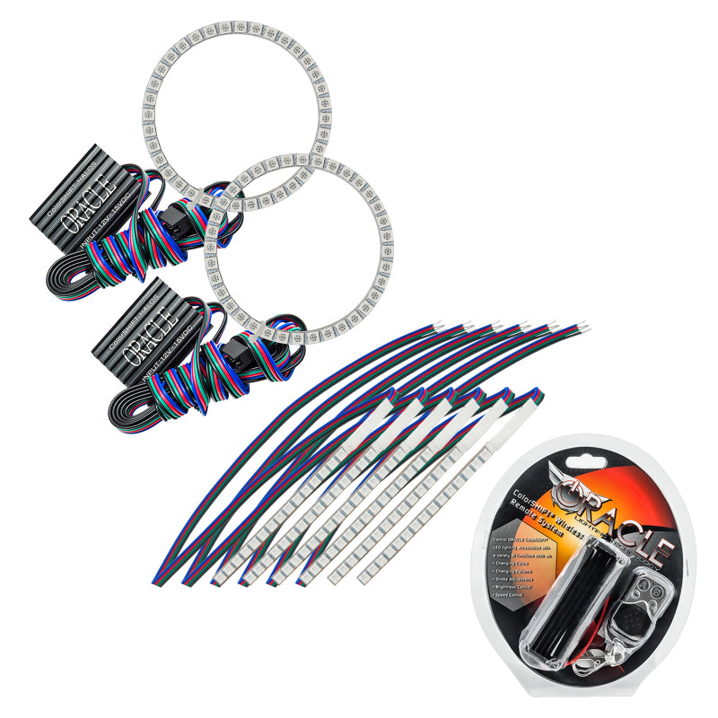 Oracle 15-17 Ford Mustang V6/GT/Shelby DRL Upgrade w/ Halo Kit - ColorSHIFT-thumbmail-1