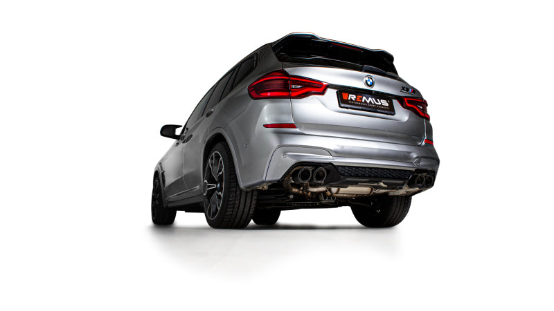 Remus 2019 BMW X3 M Competition F97 3.0L Turbo (S58B30A w/GPF) Axle Back Exhaust (Tail Pipes Req)-thumbmail-1