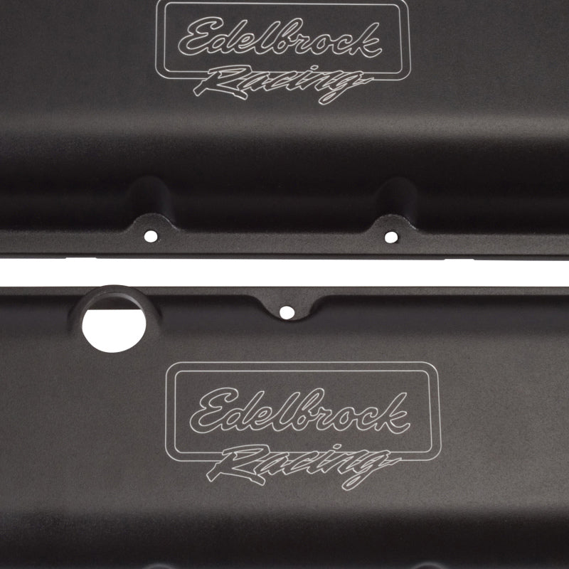Edelbrock Valve Cover Victor Series Chevrolet 1965 and Later 396-502 V8 Low Black-thumbmail-3