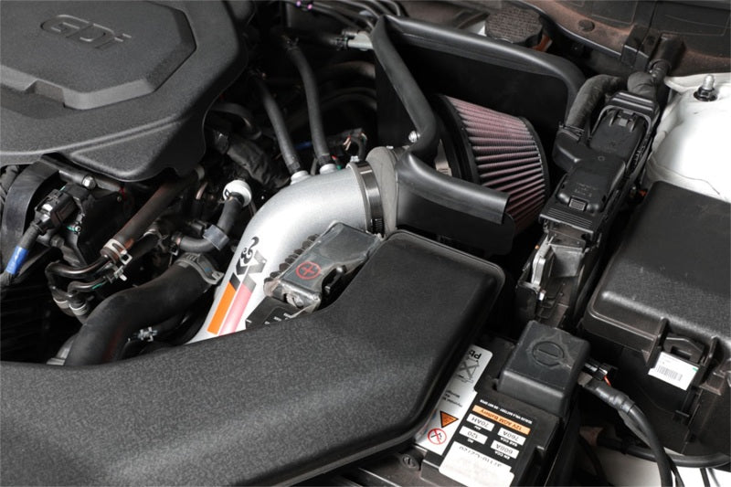 K&N 15-18 Hyundai Sonata L4-2.4L F/I Silver Typhoon Short Ram Intake-thumbmail-3