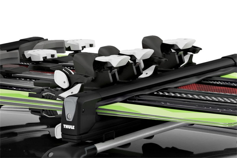 Thule SnowPack Extender Slide-out Ski/Snowboard Rack (Up to 6 Pair Skis/4 Snowboards) - Black-thumbmail-8