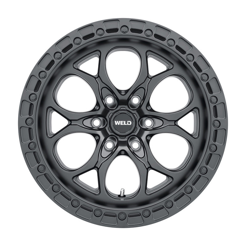 Weld Off-Road Ledge Six W108 20x9 / 6x139.7 BP / 5 In BS Satin Black Wheel-thumbmail-1