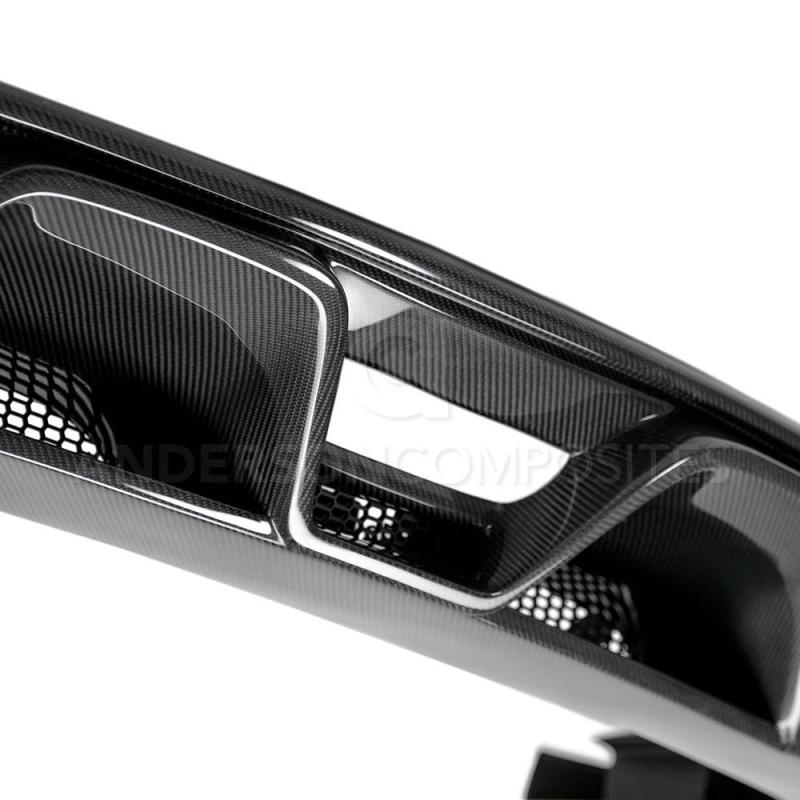 Anderson Composites 15-16 Ford Mustang R-Style Carbon Fiber Rear Valance (for Quad Tip Exhaust)-thumbmail-5