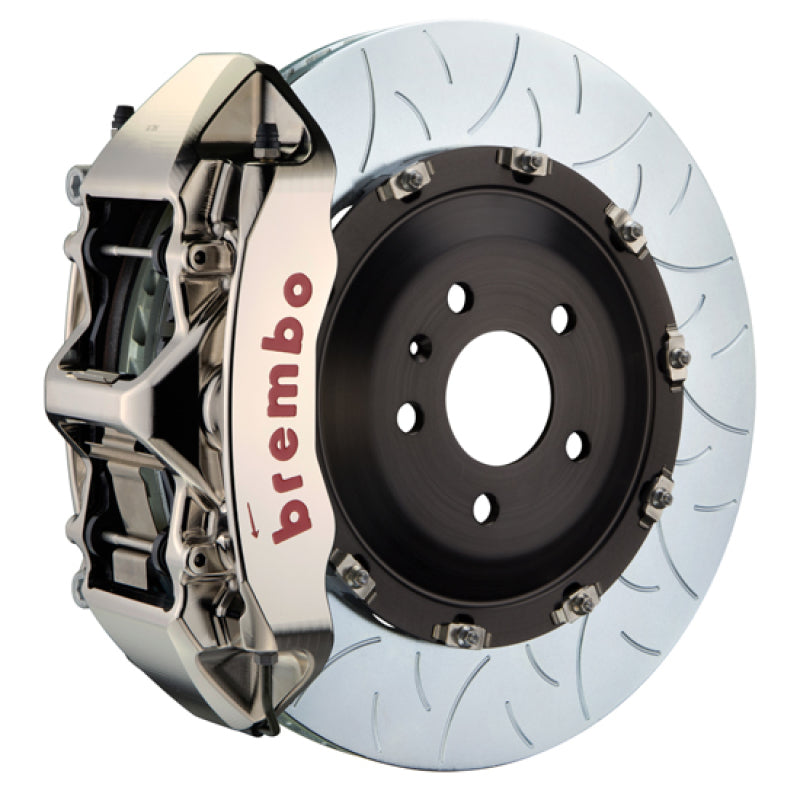 Brembo 12-13 TT RS Front GTR BBK 6 Piston Billet380x34 2pc Rotor Slotted Type-3- Nickel Plated-thumbmail-1