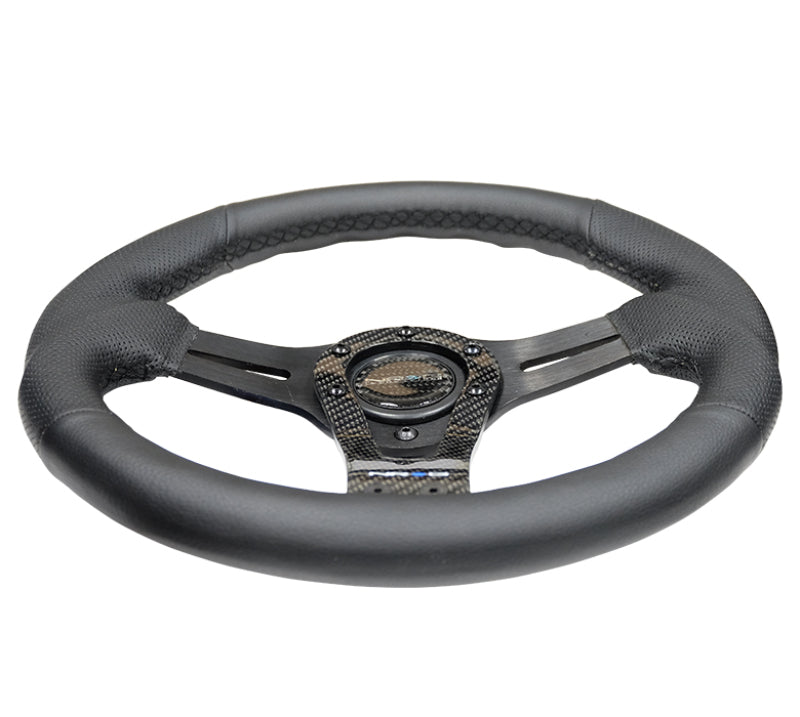 NRG Reinforced Steering Wheel (320mm) w/Carbon Center Spoke-thumbmail-2