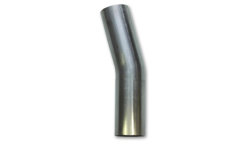 Vibrant 3in O.D. T304 SS 15 deg Mandrel Bend 5in x 5in leg lengths (5in Centerline Radius)-thumbmail-1