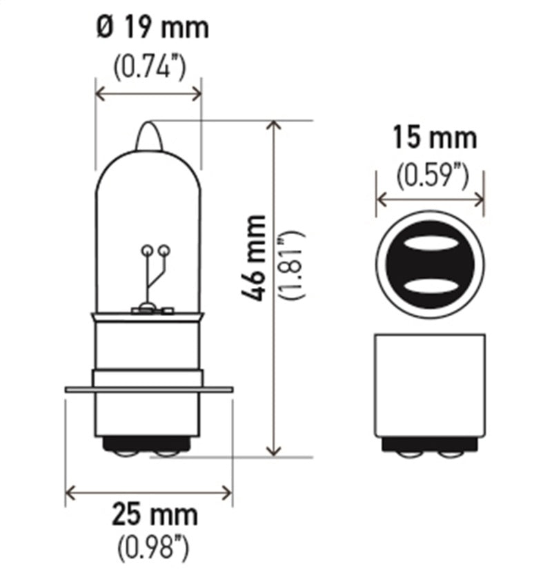 Hella Bulb 3603 12V 25/25W Px15D T6-thumbmail-3