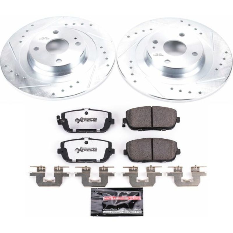 Power Stop 17-19 Fiat 124 Spider Rear Z26 Street Warrior Brake Kit-thumbmail-1