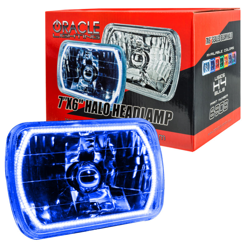 Oracle Pre-Installed Lights 7x6 IN. Sealed Beam - Blue Halo-thumbmail-2