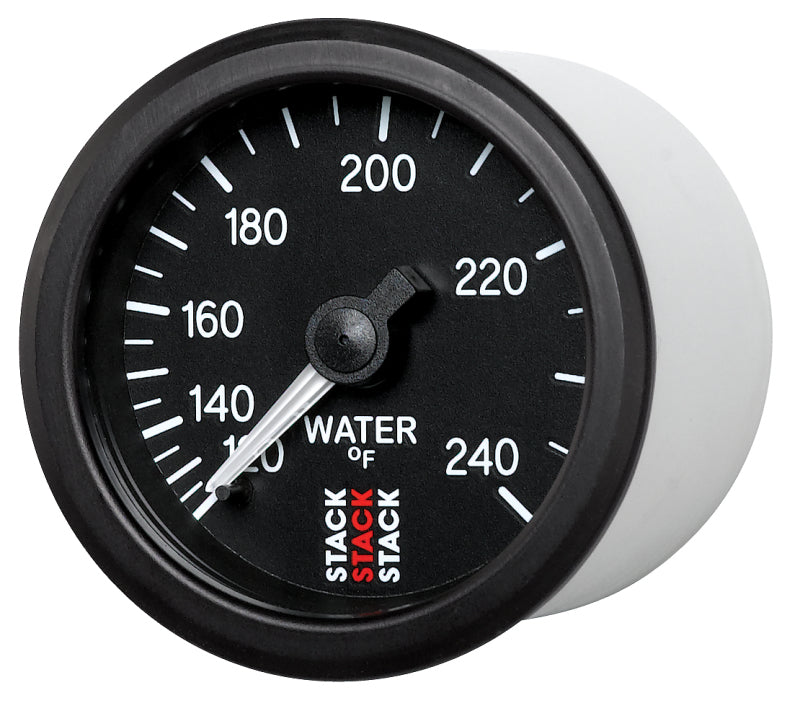 Autometer Stack 52mm 120-240 Deg F 1/2in Npt (M) Mechanical Water Temp Gauge - Black-thumbmail-6