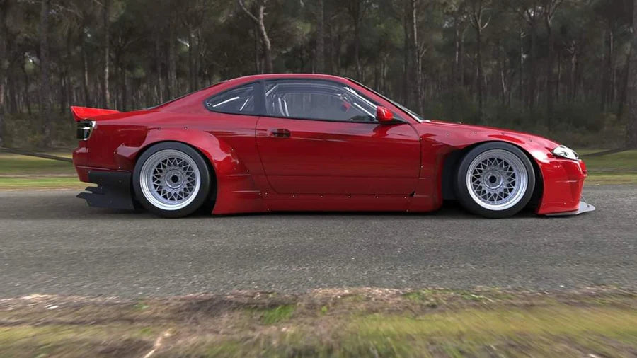 GReddy 1999-2002 Nissan Silvia Full Rocket Bunny S15 Pandem Aero Kit-thumbmail-4