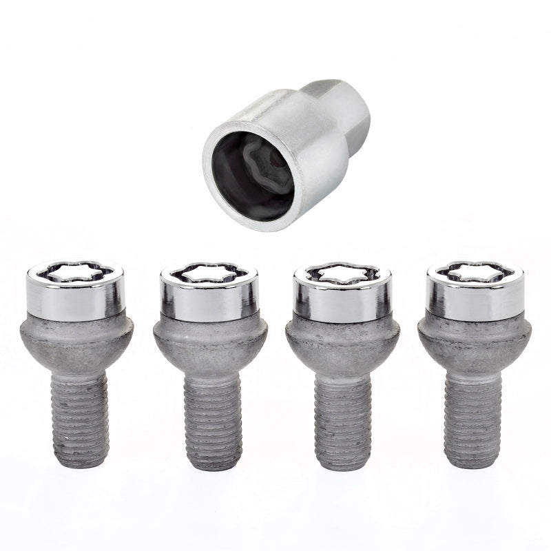 McGard Wheel Lock Bolt Set - 4pk. (Radius Seat) M12X1.5 / 17mm Hex / 23.3mm Shank Length - Chrome-thumbmail-7